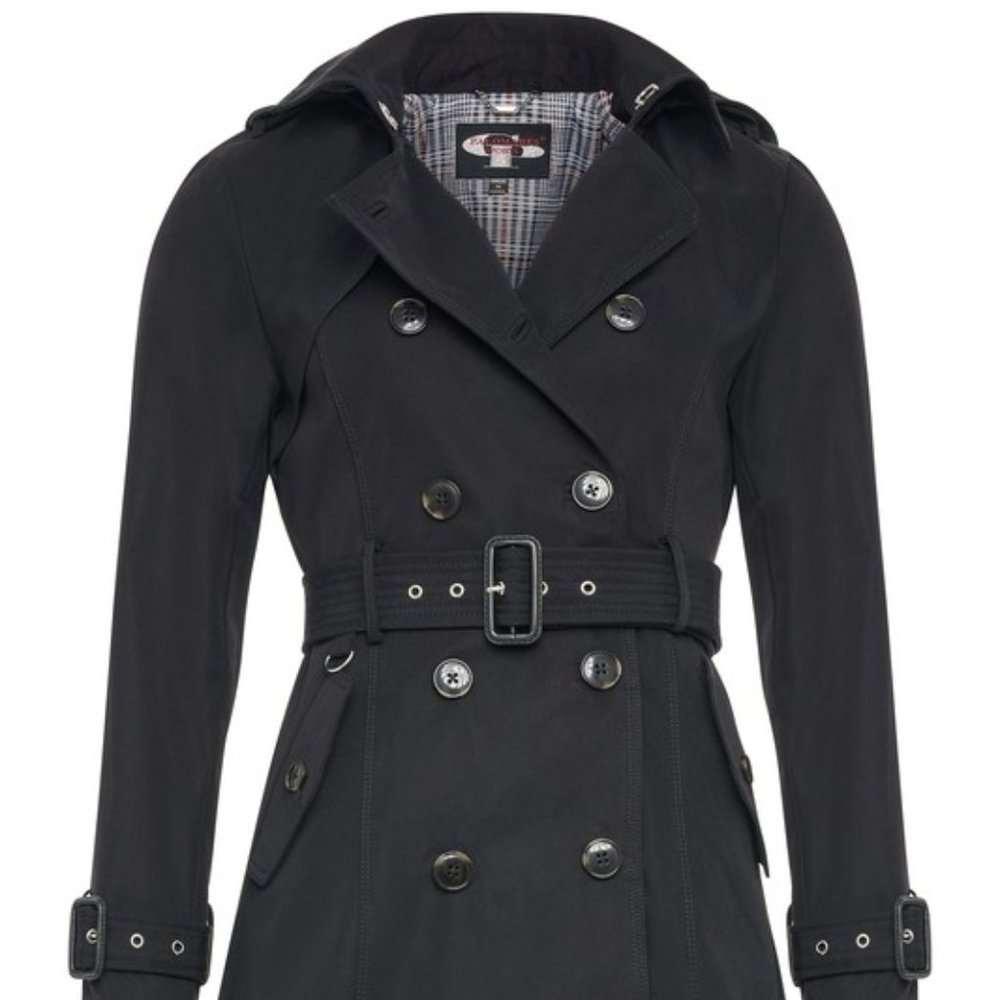 Palomares Black Trench Coat